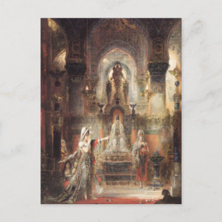 Cartão Postal Gustave Moreau- Salome Dançando antes de Herod