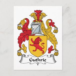 Cartão Postal Guthrie Family Crest