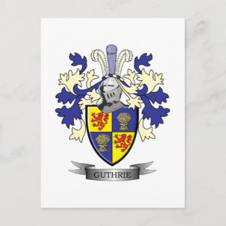 Cartão Postal Guthrie Family Crest Casaco de Braços