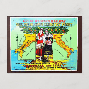 Cartão Postal GWR vê seu próprio país primeiro anúncio