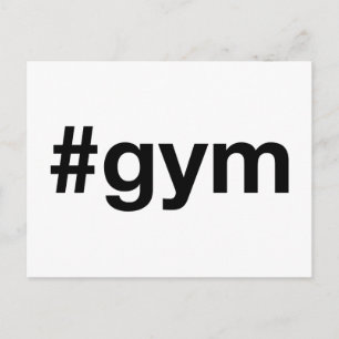 Cartão Postal GYM Hashtag