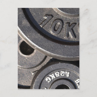 Cartão Postal Gym Weights
