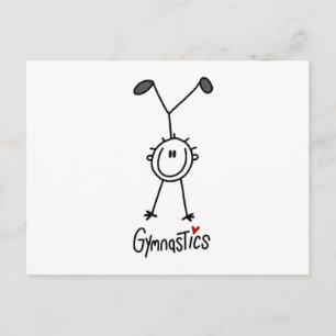 Cartão Postal Gymnast do Simple Stick
