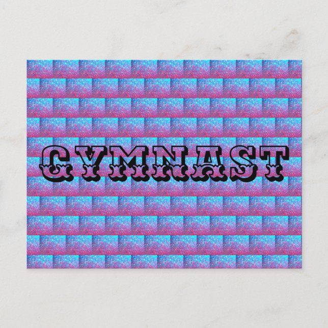 Cartão postal GYMNAST - Presente na ginástica (Frente)