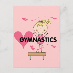 Cartão Postal GYMNASTICS - Camisetas e presentes de ginástica d