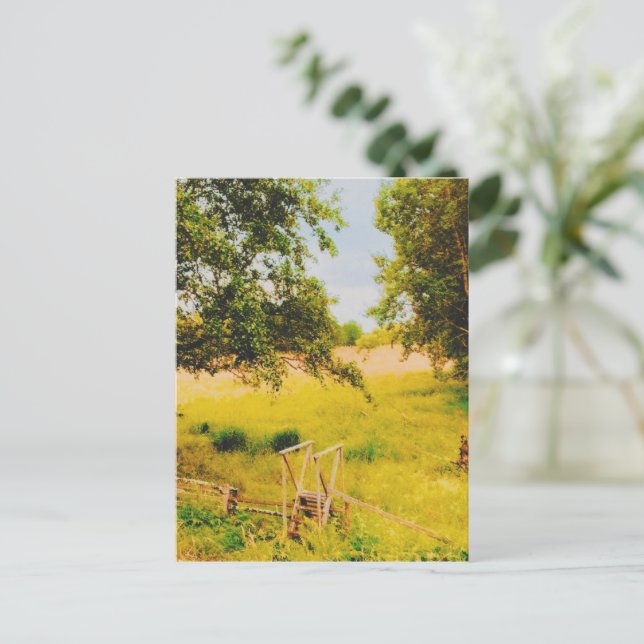 Cartão Postal Gysinge Summer Field  (Em pé/Frente)