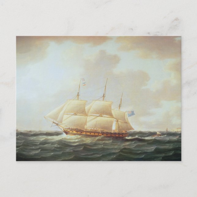Cartão Postal H.M.S. Minerva (Frente)