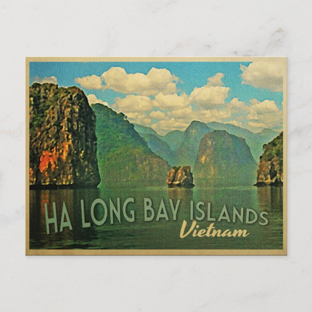 Cartão Postal Ha Long Bay Islands Vietnam (Frente)