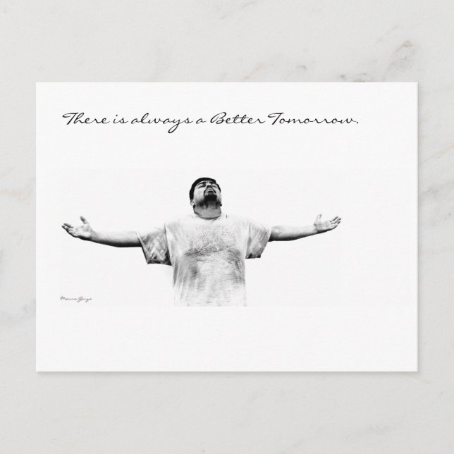 Cartão Postal Há sempre um amanhã melhor (Frente)