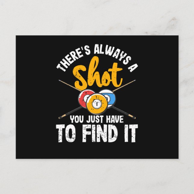 Cartão Postal Há sempre uma foto da Piscina do Funny Billiards P (Frente)