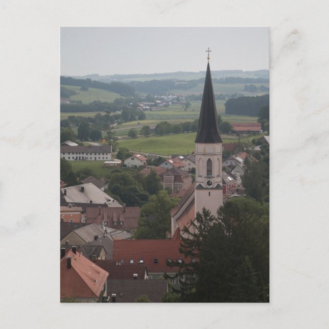 CARTÃO POSTAL HAAGER PFARRKIRCHE MARIAE HIMMELFAHRT (Frente)