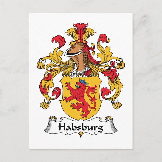 Cartão Postal Habsburg Family Crest (Frente)