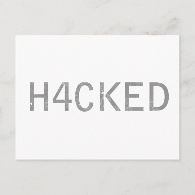 Cartão Postal hackeado (Frente)