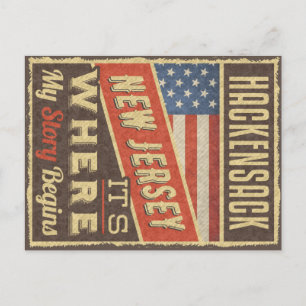 Cartão Postal Hackensack Nova Jersey