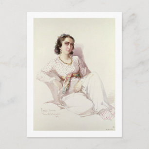 Cartão Postal Hadice Hanim - senhora de Istambul, 1852