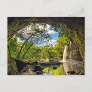 Cartão Postal Haew Suwat Waterfall