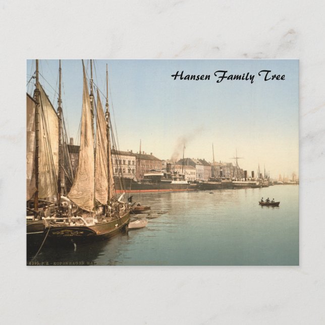 Cartão Postal Hafenstrasse em Copenhague (Frente)