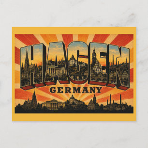 Cartão Postal Hagen Alemanha Marienkirche