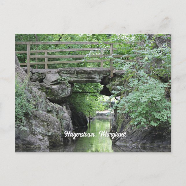 Cartão Postal Hagerstown, ponte MD stone (Frente)
