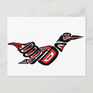 Cartão Postal Haida Loon