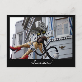 Cartão Postal Haight Ashbury Street Sinal California