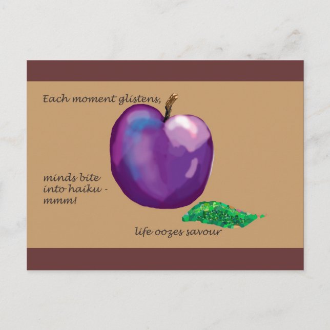Cartão Postal Haiku - a vida é poesia (Frente)
