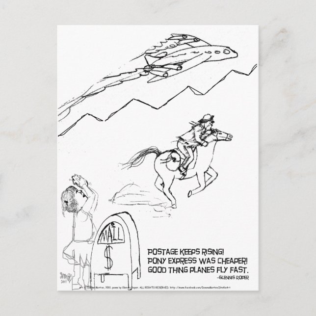 Cartão Postal Haiku: aumento da taxa de câmbio (Frente)