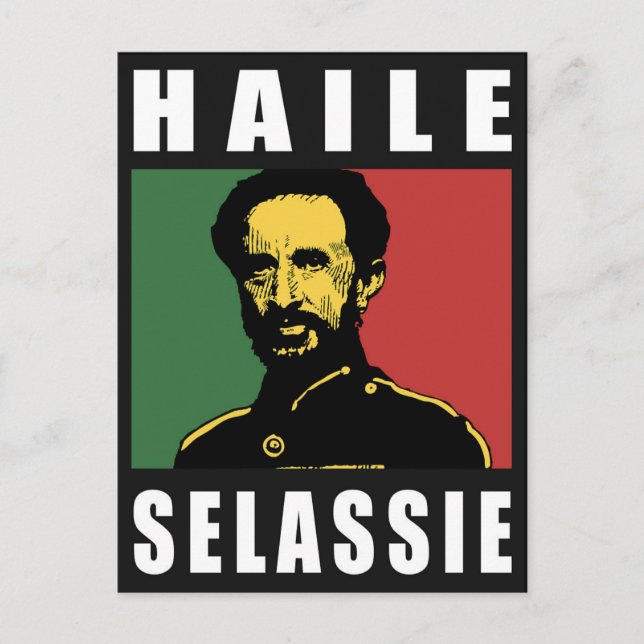Cartão Postal Haile Selassie - HIM - Rastafari - Cartão-postal (Frente)