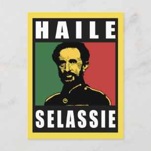 Cartão Postal Haile Selassie - HIM - Rastafari - Cartão-postal