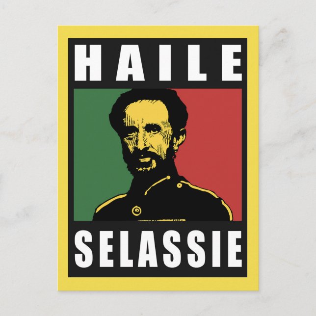 Cartão Postal Haile Selassie - HIM - Rastafari - Cartão-postal (Frente)