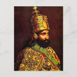 Cartão Postal Haile Selassie - HIM - Rastafari - Cartão-postal
