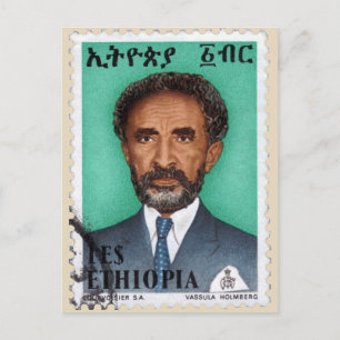 Cartão Postal Haile Selassie - HIM - Rastafari - Cartão-postal