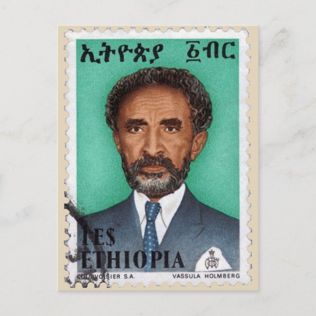 Cartão Postal Haile Selassie - HIM - Rastafari - Cartão-postal (Frente)