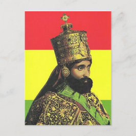 Cartão Postal Haile Selassie I - HIM - Jah Rastafari - Cartão-po