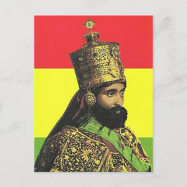 Cartão Postal Haile Selassie I - HIM - Jah Rastafari - Cartão-po