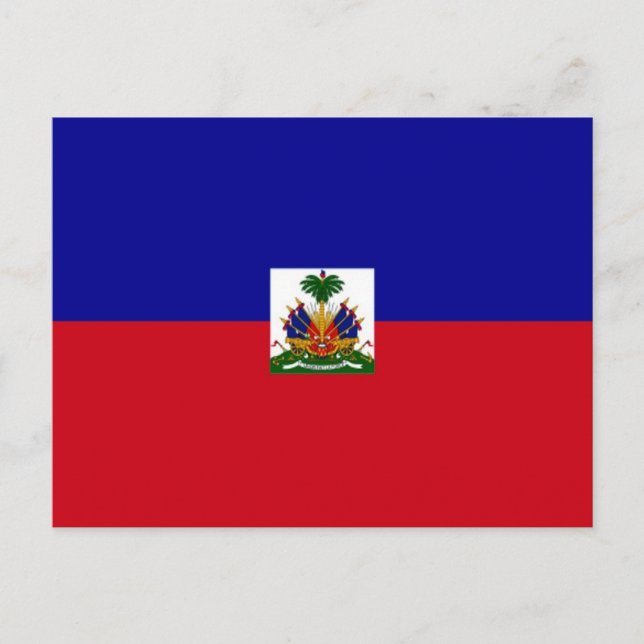 Cartão Postal Haiti - Haitian flag - (Frente)