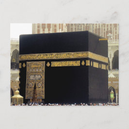 Cartão Postal Hajj Pilgrims na Kaaba, Meca, Arábia Saudita