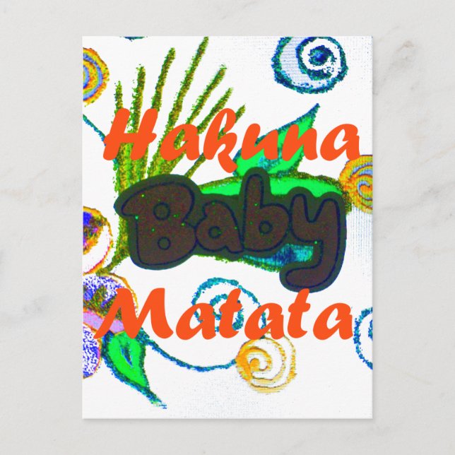 Cartão Postal Hakuna Matata Baby.png (Frente)