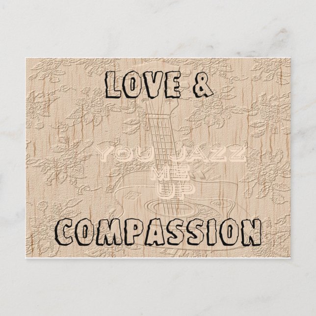 Cartão Postal Hakuna Matata Humble Pie Eu amo Jazz (Frente)