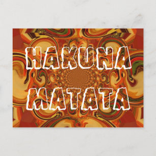 Cartão Postal Hakuna Matata Personalizar Produto