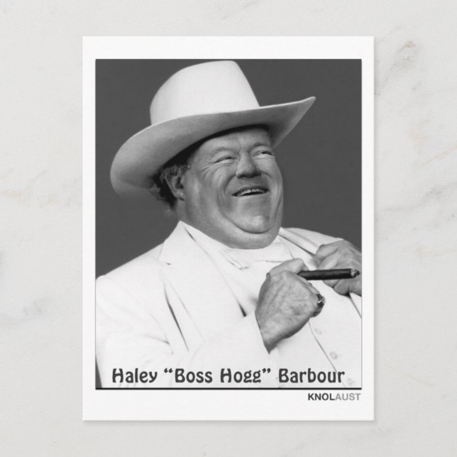 Cartão Postal Haley "o Hogg" Barbour (Frente)
