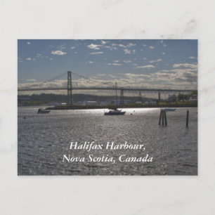 Cartão Postal Halifax Harbor com A. Murray MacKay Bridge