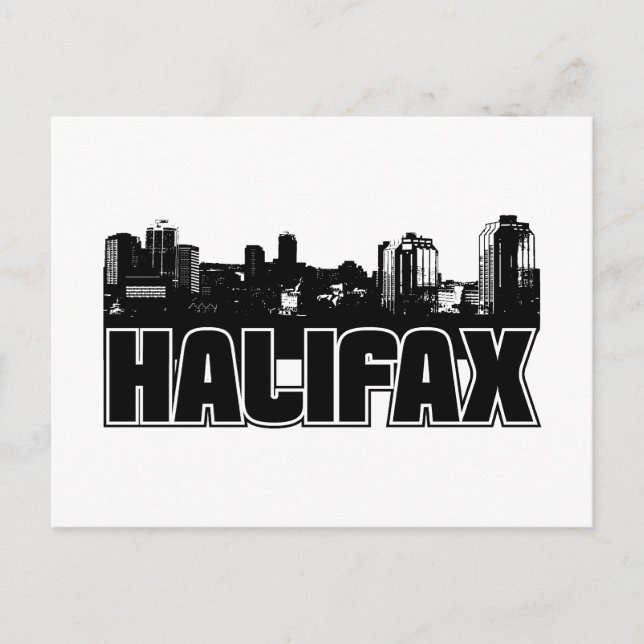 Cartão Postal Halifax Skyline (Frente)