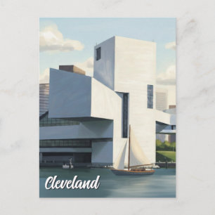 Cartão Postal Hall da Fama do Rock and Roll de Cleveland Ohio