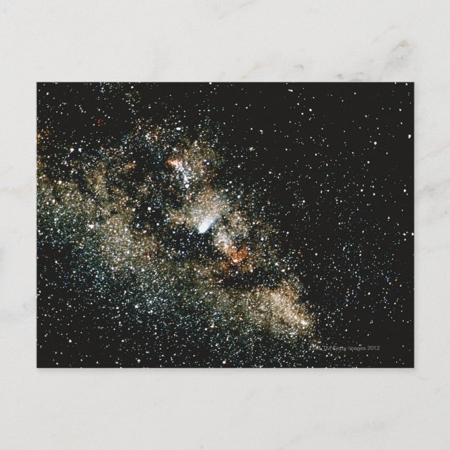 Cartão Postal Halleys Comet na Via Látea (Frente)