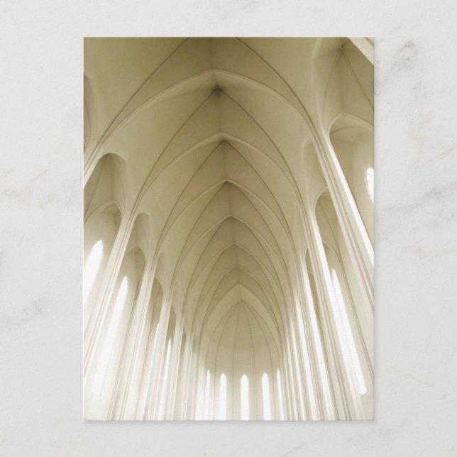 Cartão postal Hallgrimskirkja Islândia (Frente)