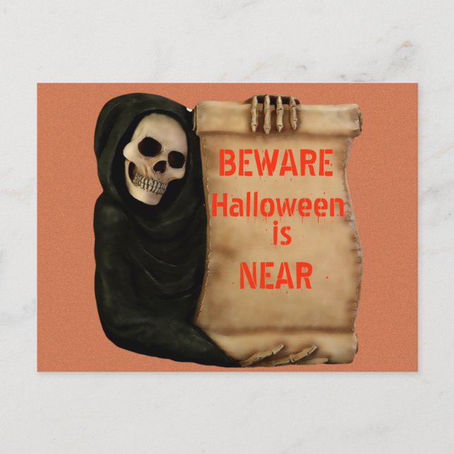 Cartão Postal Halloween (Frente)