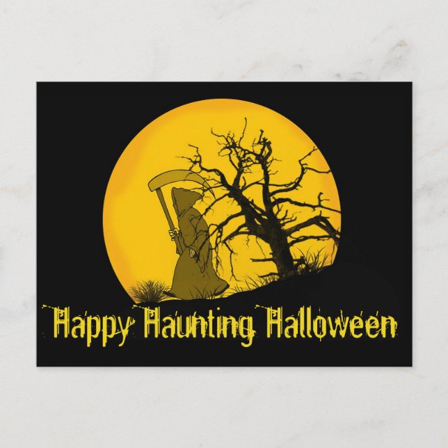 Cartão Postal Halloween (Frente)