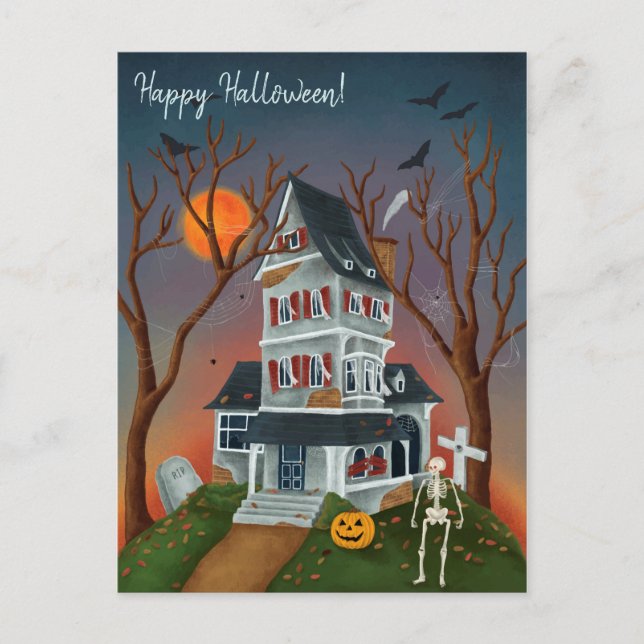 Cartão Postal Halloween (Frente)