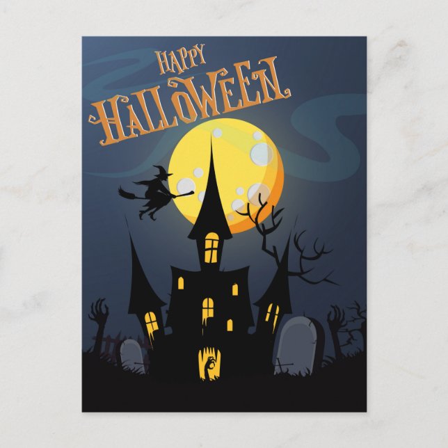 Cartão Postal Halloween (Frente)